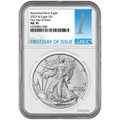 Bullionshark 2023-W Burnished Silver Eagle NGC MS70