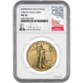 Bullionshark 2006-W $50 Burnished Gold Eagle NGC MS70 Thomas Uram Signed 