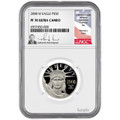 Bullionshark 2008-W $50 Proof Platinum Eagle NGC PF70 Ultra Cameo  Thomas Uram Signed