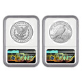 Bullionshark 2023-S Morgan & Peace Dollar NGC PF70 UCAM Early Releases - 2pc Set 