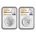 Bullionshark 2023-S Morgan & Peace Dollar NGC PF70 UCAM  - 2pc Set 