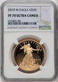 Bullionshark 2010-W $50 Gold Buffalo NGC PF70 UCAM