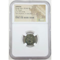  Bronze prutah of Judaea during the ill-fated first revolt in NGC slab. 2nd year, AD 67/68.(C) 