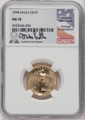 1998  $10 Gold Eagle NGC MS70 Mike Castle Signed