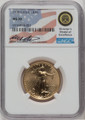 1999 $25 Gold Eagle NGC MS70 Miles Standish Signed