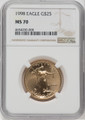 1998 $25 Gold Eagle NGC MS70 - 763584002
