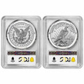 Bullionshark 2023-S Reverse Proof Morgan & Peace Dollar PCGS rev PR70 First Day of Issue