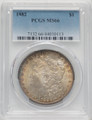 Bullionshark 1882 Silver Morgan Dollar PCGS MS66