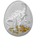 Bullionshark 2023 1oz Samoa Dinosaurs in Asia - Huayangosaurus Taibaii .999 Silver Proof Coin 