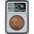 Bullionshark 2023 Cook Islands Copper $1 Mont-Saint-Michel MS70 Antiqued - NGC 