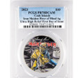 Bullionshark 2023 $10 Cook Islands 2oz Silver Iron Maiden Piece of Mind  - PCGS PR70DCAM FDOI 