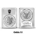 Bullionshark 2023 Morgan/Peace Dollar PCGS Reverse PR70 - Ultra Break