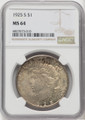  1925-S Silver Peace Dollar NGC MS64 