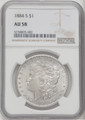 1884-S Silver Morgan Dollar NGC AU58