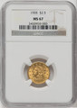 1905 $2.50 Gold Liberty NGC MS67