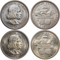 Bullionshark 1892/1893 Columbian Half Dollar 2-pc Set AU/BU 