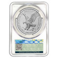 Bullionshark 2024 $1 American Silver Eagle CAC MS70 Don't Tread On Me Label 1 of 100 with COA and box
