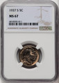  1937-S Buffalo Nickel NGC MS67 - 518973110 