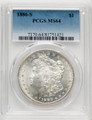 Bullionshark 1886-S Morgan Silver Dollar PCGS MS64 