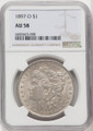 Bullionshark 1897-O Morgan Silver Dollar NGC AU58 