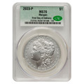 Bullionshark 2023 Morgan Dollar CAC MS70 First Day of Delivery 