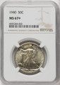 Bullionshark 1940 Walking Liberty Half Dollar NGC MS67+ 