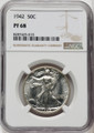 Bullionshark 1942 Proof Walking Liberty Half Dollar NGC PF68 