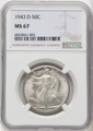 Bullionshark 1943-D Walking Liberty Half Dollar NGC MS67 - 767895003 