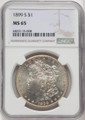 Bullionshark 1899-S Morgan Silver Dollar NGC MS65 