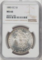 Bullionshark 1883-CC Morgan Silver Dollar NGC MS66 - 768136045 