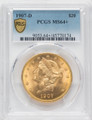  1907-D $20 Gold Liberty PCGS MS64+ 