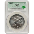 Bullionshark 2023 Peace Dollar CAC MS70 First Day of Delivery 