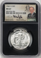 Bullionshark 1942-D Walking Liberty Half Dollar NGC MS67 - Mike Castle Signed