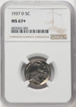  1937-D Buffalo Nickel NGC MS67+ - 768123004 