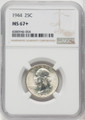  1944 Washington Quarter NGC MS67+ 