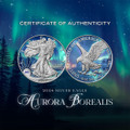 Bullionshark 2024 Silver Eagle - Chromatics Northern Lights