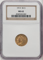  1913 $2.50 Gold Indian NGC MS62 