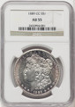 Bullionshark 1889-CC Morgan Silver Dollar NGC AU55 - 765692007 