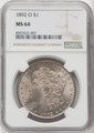 Bullionshark 1892-O Morgan Silver Dollar NGC MS64 