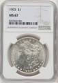 Bullionshark 1903 Morgan Silver Dollar NGC MS67 - 766923017 