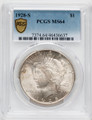  1928-S Silver Peace Dollar PCGS MS64 - 754038037 