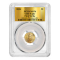 Bullionshark 2024 1/10 oz $5 Gold Eagle PCGS MS70 Gold Foil Label 