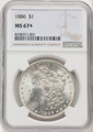  1886 Morgan Silver Dollar NGC MS67+ - 769501004 