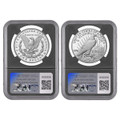 Bullionshark 2024 Proof Morgan & Peace Dollar NGC PF70 Don't Tread on Me - 2pc Set