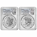 Bullionshark 2024-S Reverse Proof Morgan & Peace Dollar PCGS rev PR70 First Day of Issue - 2pc Set