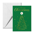 Bullionshark Green Merry Christmas Tree Greeting Card  - Treasures to Remember