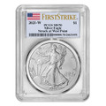 Bullionshark 2025 (W) $1 American Silver Eagle PCGS MS70 FS Flag Label