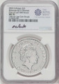 Bullionshark 2023 £2 Silver Britannia-QE II Obverse NGC MS 70 One of Last 500 Struck Graeme Smith Signed - HAT765076198 