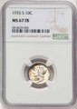 Bullionshark 1935-S 10C Mercury Dime Coin NGC MS67 - HAT520735005 