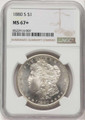 Bullionshark 1880-S S$1 Morgan Silver Dollar Coin NGC MS67  + - HAT777489006 